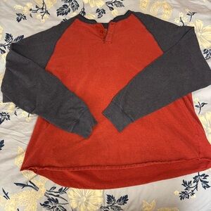 Unisex Red and Black Faded Glory Shirt